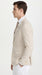 Mens Beige Seersucker Blazer – Lightweight Striped Summer Sport Coat Casual Smart Formal Blazer