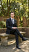 Men’s Black Pinstripe 3 Piece Suit – Vested Formal Business Suit for Wedding, Office, Prom and Party Wear