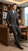 Vitali Men’s Brown Grey with blue Check 3 Piece Suit – Classic Plaid Formal Suit Set with Blazer, Vest & Trousers, Business Wedding Party Wear for Men Modern Fit