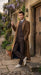 Men’s Brown Cotton Trench Coat Doctor Who 10th Doctor Inspired Long Coat – Classic Gabardina Style Overcoat, Vintage Winter Costume Jacket