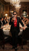 Tony Montana’s Black Blazer with Red Sateen Shirt – Men’s Black Formal Blazer and Red Satin Style Shirt Outfit for Party, Wedding and Vintage Wear