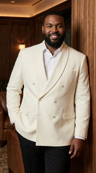 Mens Ivory Dinner Jacket Blazer – Elegant Ivory Cream Off White Formal Blazer Wedding Tuxedo Jacket Evening Wear