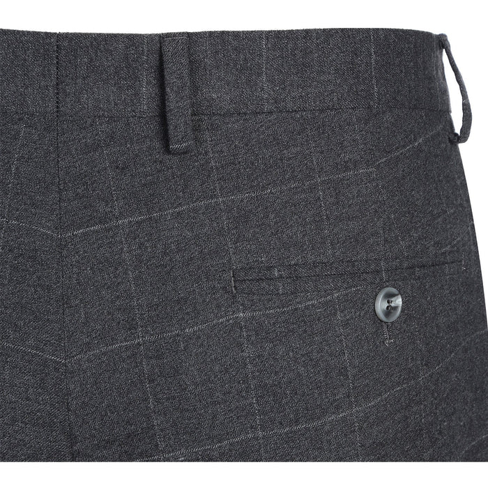 293-31 Men's Slim Fit Checked Suits - Image 10