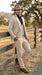 Men’s Tan Cowboy Suit – Western Formal Two Piece Suit for Weddings,  Champaign Sand Color