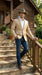 Men’s Champagne Gold Western Blazer, Formal Cowboy Wedding Ranch Sport Coat Jacket tan beige color sheen sharkskin fabric