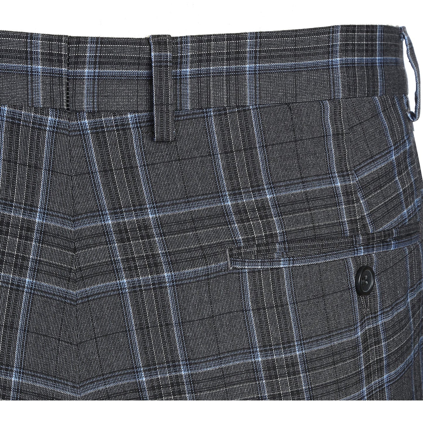 293-28 Men's Slim Fit Checked Suits - Image 12