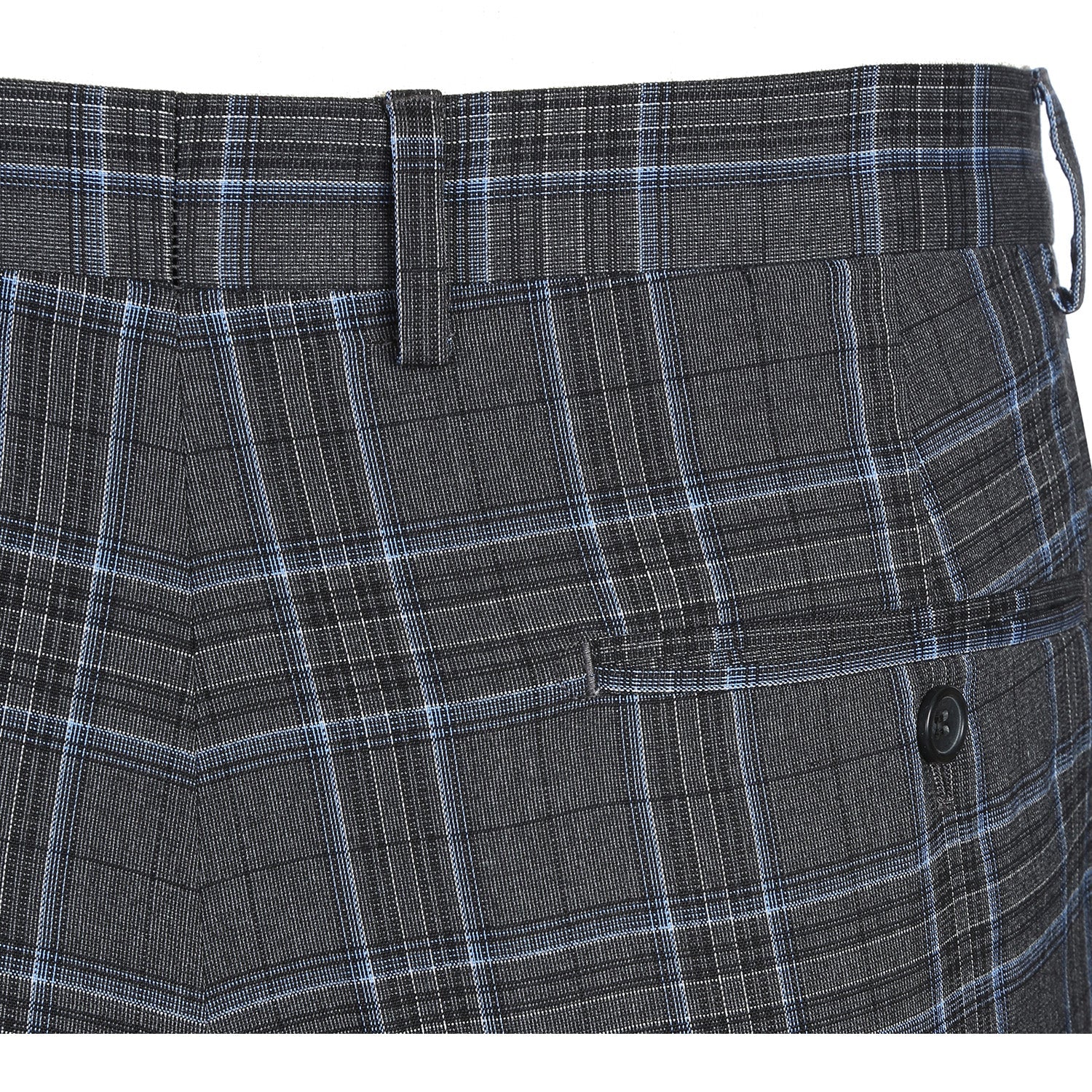 293-28 Men's Slim Fit Checked Suits - Image 12