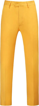 Mens Dress Pants Front Flat Fit Casual Pants