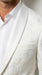 Men’s White Paisley Disco Blazer 1980s Style Jacket – Shawl Lapel Formal Party Blazer, Elegant Masquerade Club Wear, Stylish Evening Outfit