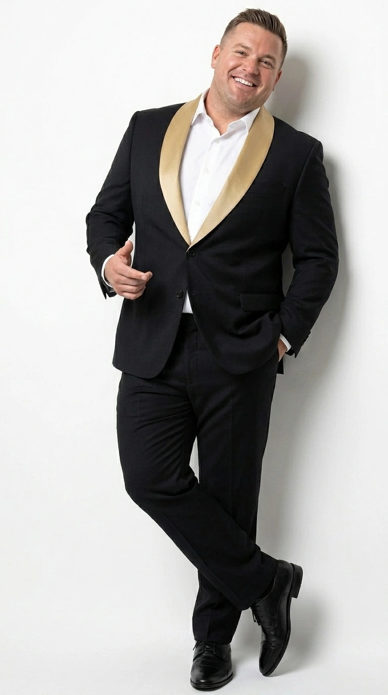 Black and Gold Suits for Men - MensUSA Black and Gold Suits for Men - MensUSA