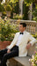 Men’s Ivory Wool Dinner Jacket – Classic Double Breasted Formal Tuxedo Jacket for Wedding and Black Tie Events