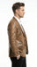 Men’s Brown Snakeskin Pattern Blazer – Stylish Exotic Print Formal Blazer Jacket for Party, Exotic Crocodile Alligator Print