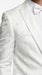 Men’s White Paisley Wedding Tuxedo with Groom Suit Jacket, Vest and Pants, Formal Dress Suit
