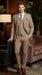 Big And Tall Men's Plus Size Men's Suits For Big Guys Beige