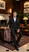 Men's Black Pinstripe Tuxedo Suit – Classic  & 1920s Gangster Formal Wear Vintage 1940s 1930s Look