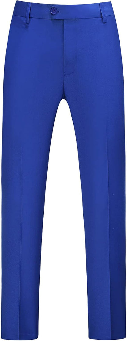Mens Dress Pants Front Flat Fit Casual Pants
