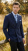 Mens Navy Blue Double Breasted Blazer – Classic Formal Suit Jacket for Business, Wedding, Office and Professional Wear