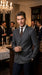 Men’s Charcoal Double Breasted Blazer, Formal Wedding Business Casual Sport Coat Jacket Wool Fabric
