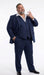 Tony Montana’s Blue Pinstripe 3 Piece Suit – Men’s Vintage Blue Striped Suit for Wedding, Prom and Classic Formal Wear