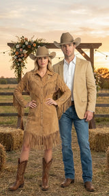 Men’s Tan Camel British khaki Western Blazer – Two Button Classic Casual Sport Coat - Cowboy Country Coat