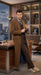 Men’s Brown Cotton Trench Coat Doctor Who 10th Doctor Inspired Long Coat – Classic Gabardina Style Overcoat, Vintage Winter Costume Jacket