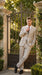 Big and Tall Men’s Gray Suit Separates with 2 Button Jacket and Matching Pants, Formal Dress Suit