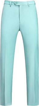 Mens Dress Pants Front Flat Fit Casual Pants