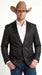 Men’s Black Paisley Western Cowboy Blazer – Classic Western Style Formal Jacket, Elegant Country Blazer Coat - saco para vaquero