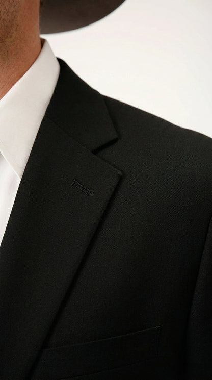 Men’s Black Linen Western Cowboy Blazer – Lightweight Formal Blazer Jacket for Wedding - Country Summer Jacket