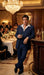 Tony Montana’s Blue Pinstripe 3 Piece Suit – Men’s Vintage Blue Striped Suit for Wedding, Prom and Classic Formal Wear