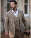 Walker and Hawkes Harris Tweed Blakemore Blazer for Men - Hand-Woven Wool Tweed Jacket with Polyester Lining, Regular Fit