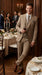 Big And Tall Men's Plus Size Men's Suits For Big Guys Beige