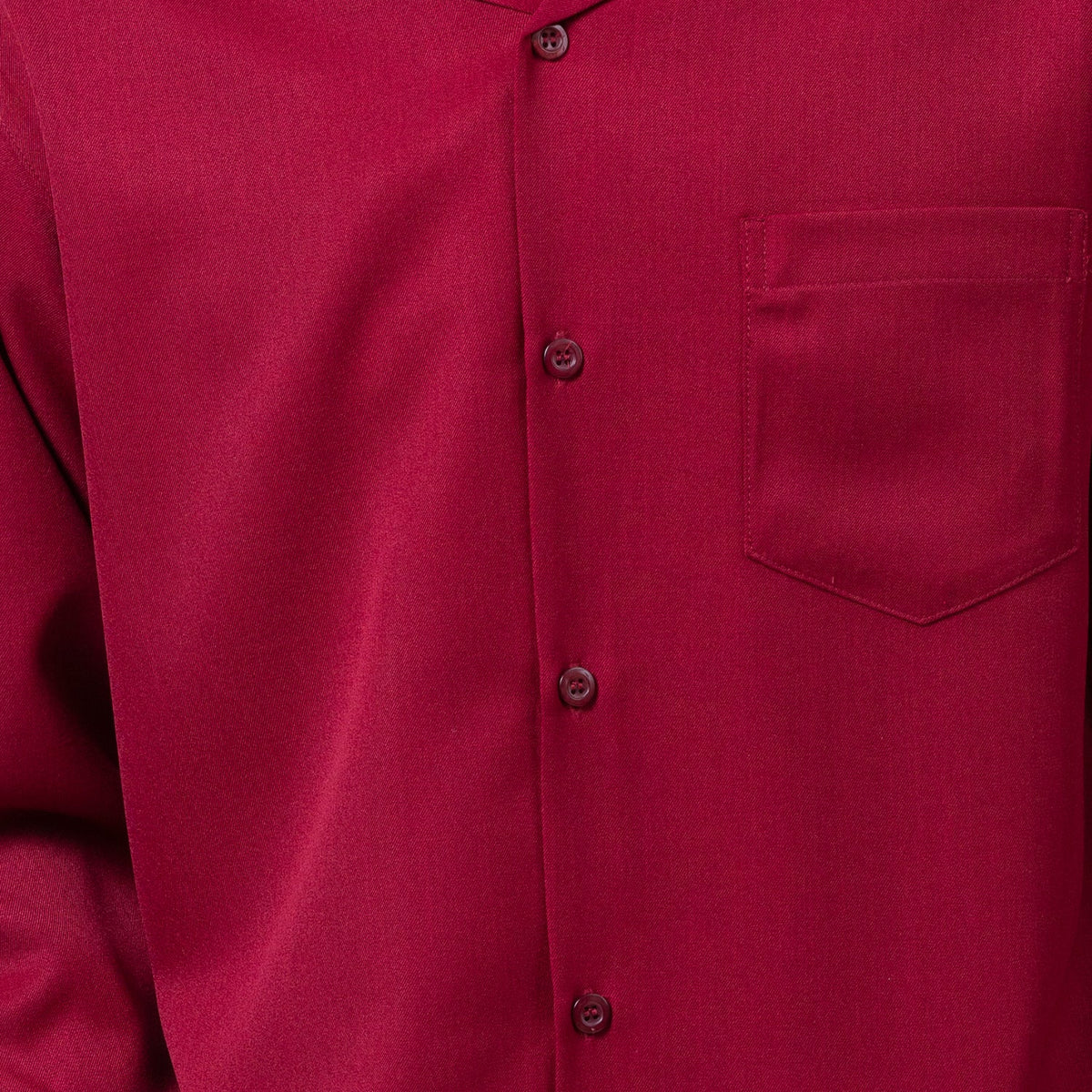 Burgundy 2-Piece Solid Long Sleeve Walking Suit