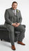 Men’s Peaky Blinder Light Grey Tweed Suit with Vest – Classic Three Piece Formal Suit, Vintage Wedding Business Outfit
