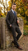 Vitali Men’s Brown Grey with blue Check 3 Piece Suit – Classic Plaid Formal Suit Set with Blazer, Vest & Trousers, Business Wedding Party Wear for Men Modern Fit