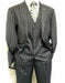 1920'S Gangster Bold Pinstripe ~ Stripe Men'S Stripe Mars Dark Blue Fashion Vested Suit Pleated Pants