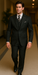 1920'S Gangster Bold Pinstripe ~ Stripe Men'S Stripe Mars Dark Blue Fashion Vested Suit Pleated Pants