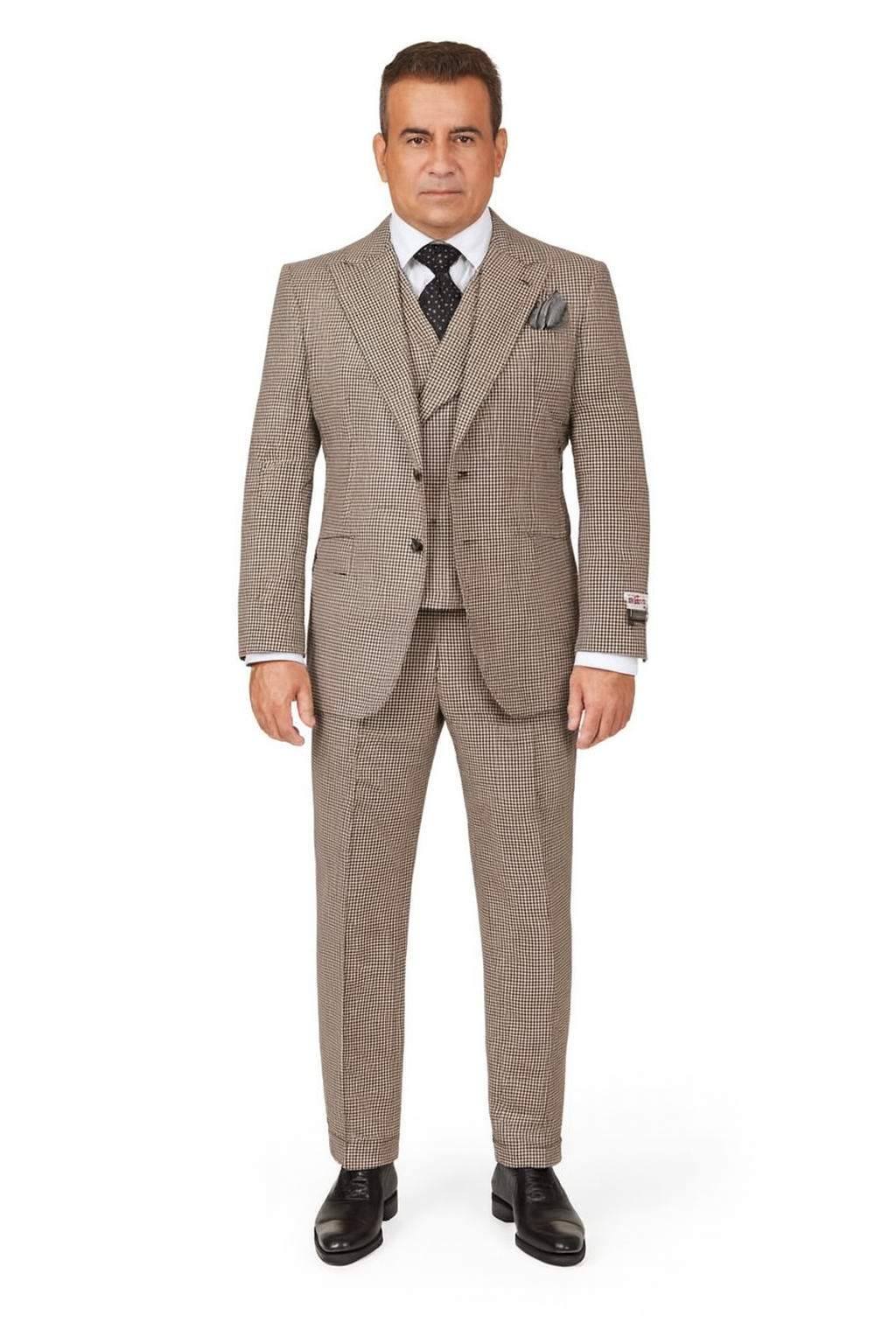 1920's 1930's Vintage Suit - Peak Lapel Suit - Vested Suit - Peak
