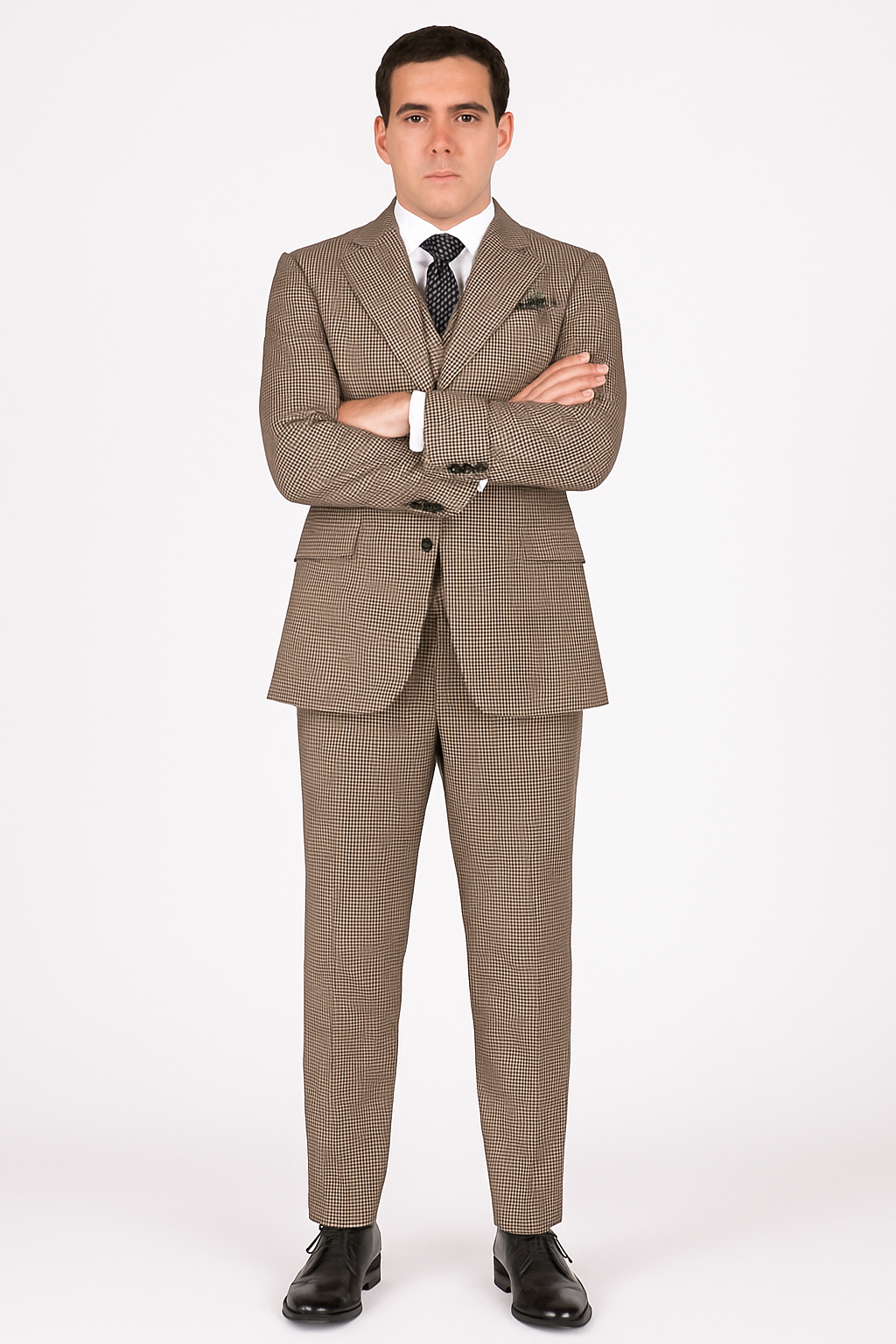 1920's 1930's Vintage Suit - Peak Lapel Suit - Vested Suit - Peak Lapel Double Breasted Suit - Classic Fit Pleated Pants - Image 7