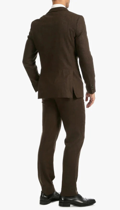 1920's Men's Clothing - Tweed Suit - Herringbone 1920s Mens Suit  - Vintage Cognac  Suit - Image 3