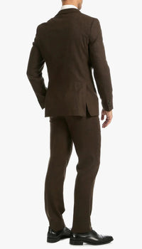1920's Men's Clothing - Tweed Suit - Herringbone 1920s Mens Suit  - Vintage Cognac  Suit - Image 3