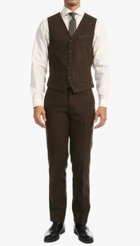 1920's Men's Clothing - Tweed Suit - Herringbone 1920s Mens Suit  - Vintage Cognac  Suit - Image 5