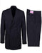 1920s Gangster Custom - Bold Gangster Pinstripe Suit Navy Blue