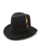 1920s Men's Hat - Gangster Hat - 20s Dress Hat Black