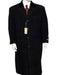 Black Cashmere Chesterfield Overcoat – 1920s Full Length Topcoat