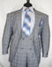 1920s Vintage Suits Pattern Checkered Suit In Gray