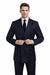 1920s Gangster Custom - Bold Gangster Pinstripe Suit Navy Blue