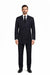 1920s Gangster Custom - Bold Gangster Pinstripe Suit Navy Blue
