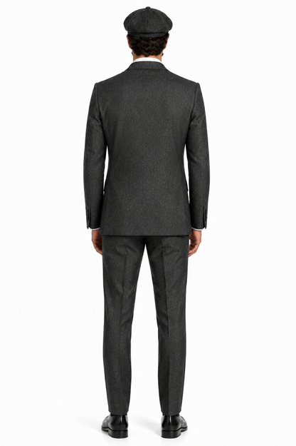 Mens Great Gatsby Outfit - 1920s Gangster Outfit Look in Charcoal