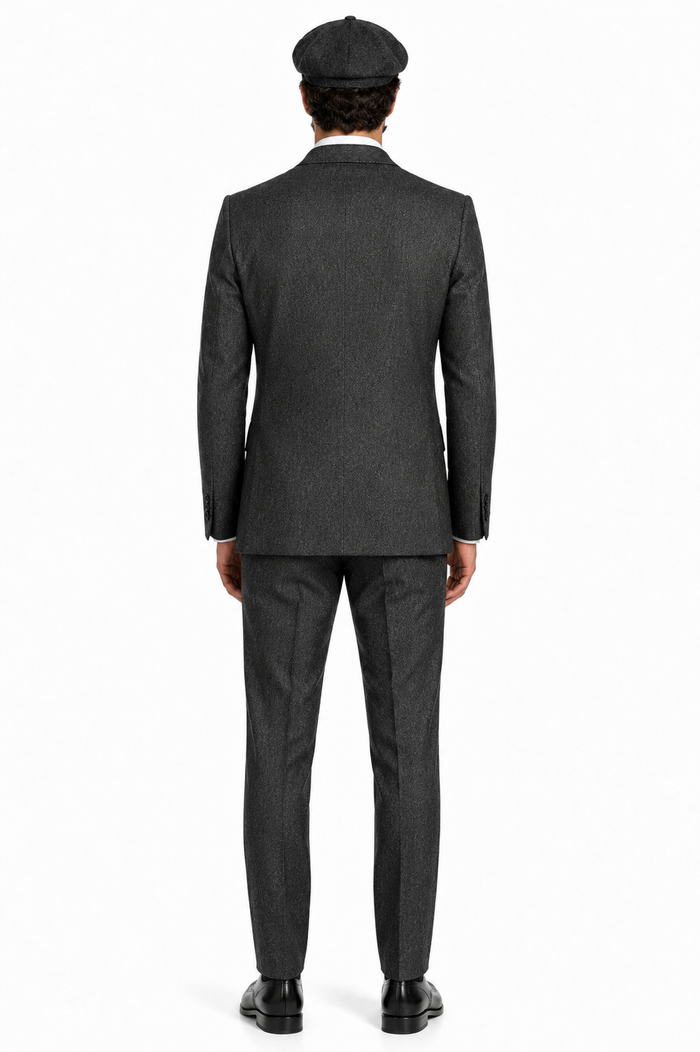 Mens Great Gatsby Outfit - 1920s Gangster Outfit Look in Charcoal